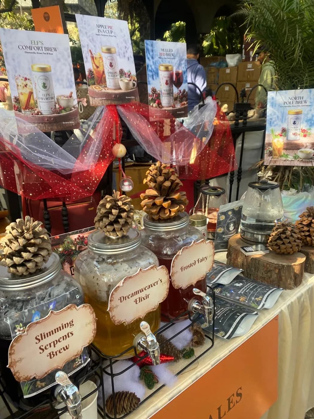 A Yule-spiced display of Brewtales elixirs