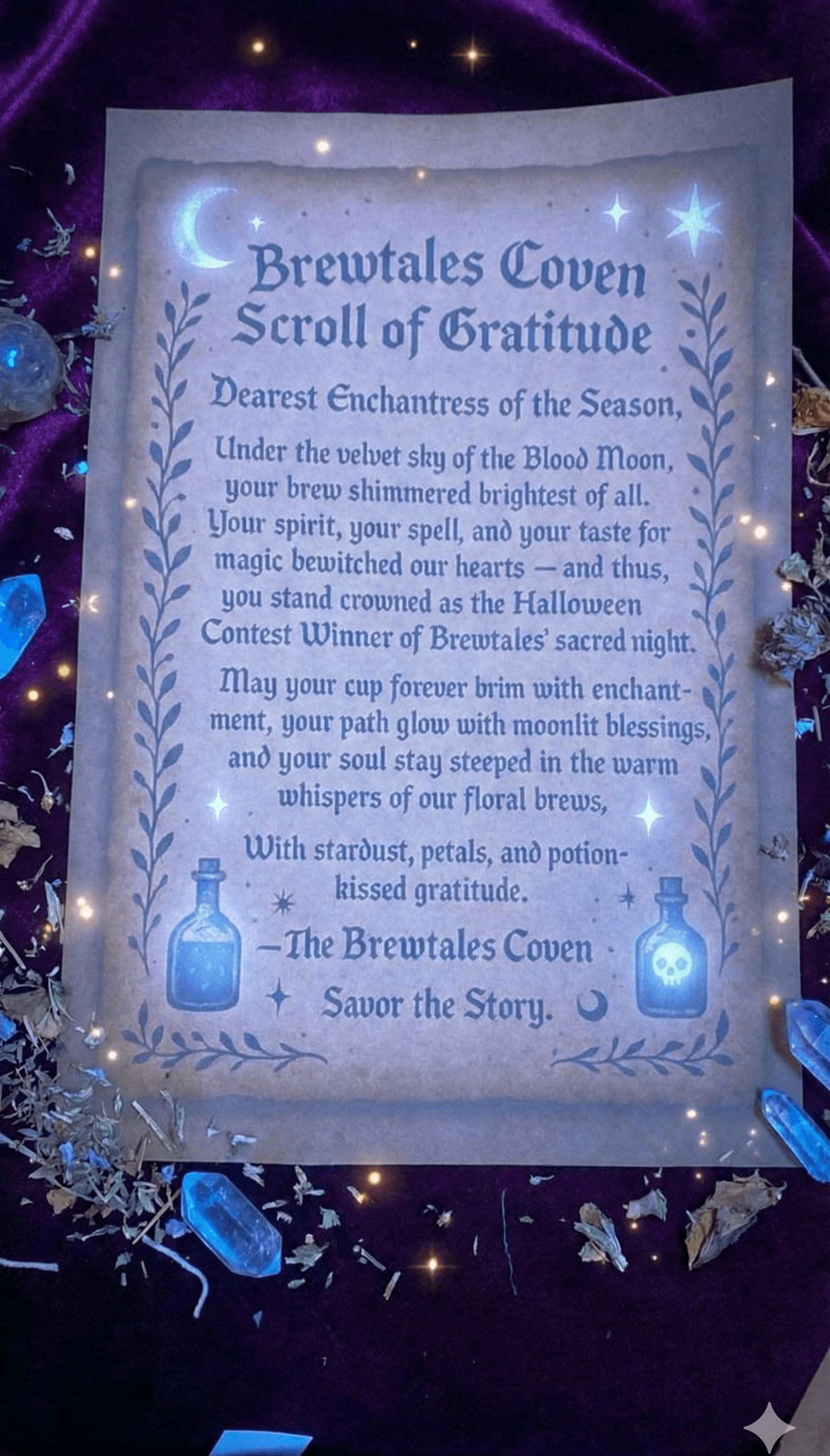 Ancient spellbook and scroll